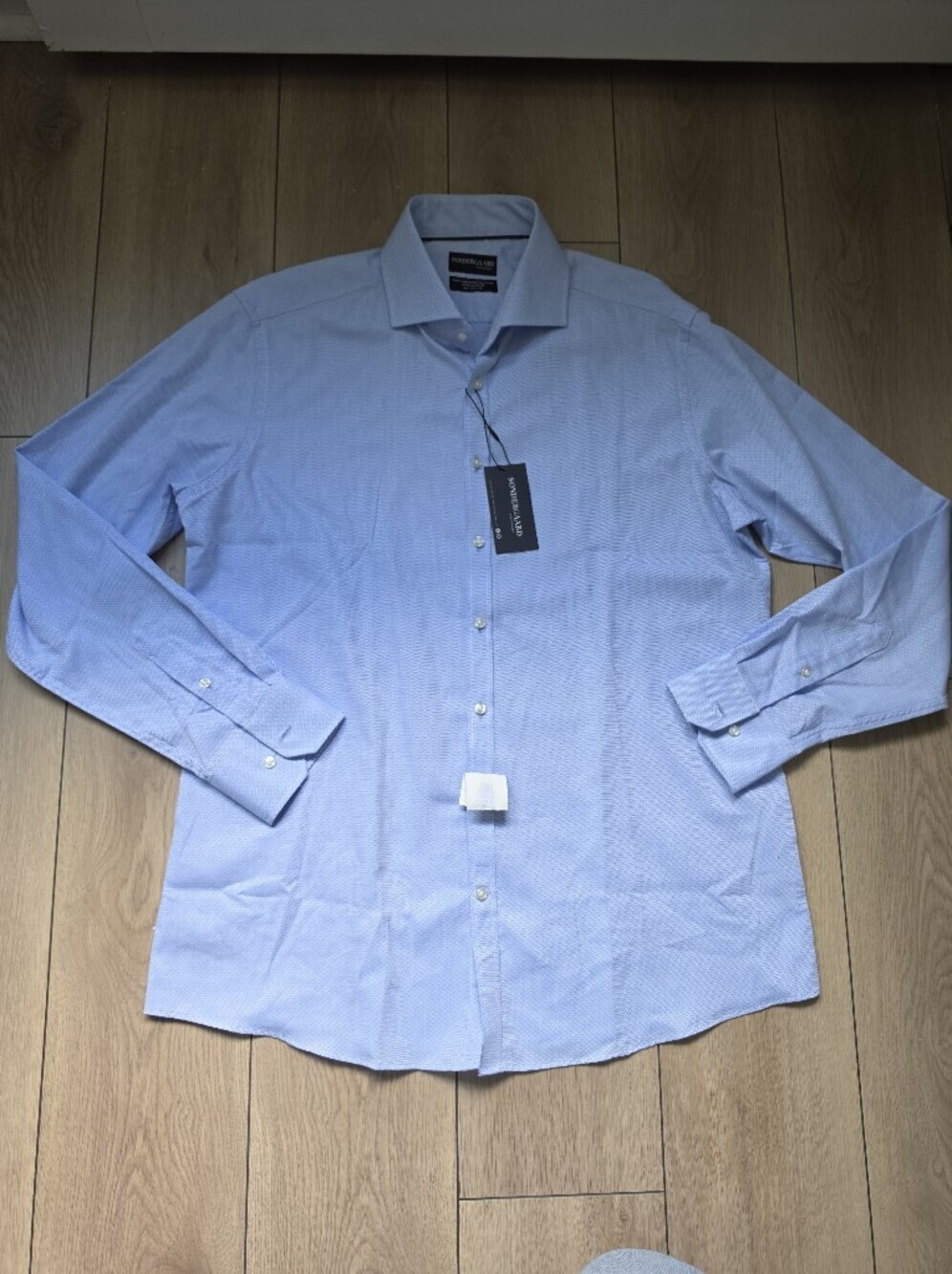 NWT Sondergaard Copenhagen Men's Easy Care Fitted Dress Shirt Size 17.5  34